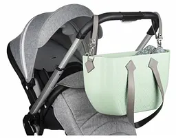 Сумка для коляски Nuvita MyMia, шкіра, м'ятний (NV8801M/02F/23G/13G/33G) - мініатюра 5