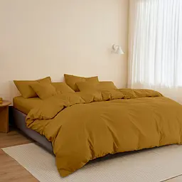 Підковдра євро Cosas Curcuma 200х220 см (Ranfors_Mustard_200q) - мініатюра 5