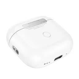 Бездротові навушники Hoco EQ14 Cool color true бездротовий BT headset with touch screen, BT5.4, 40mAh, 500mAh, 7h, white - мініатюра 6