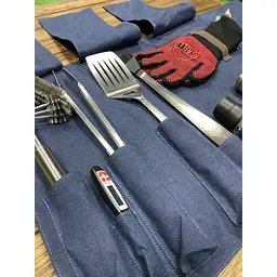 Скрутка органайзер Grill для барбекю інструментів синя (джинс) (88800) - мініатюра 4