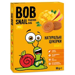 Уцінка. Натуральні цукерки Bob Snail Манго 60 г 