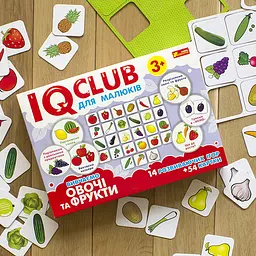 Навчальні пазли Ranok Creative IQ-club для малюків Вивчаємо овочі та фрукти 13203004 - мініатюра 2