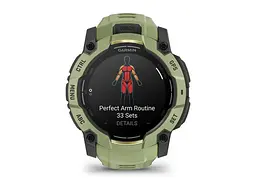 Смарт-годинник Garmin Instinct 3 50mm AMOLED Green with Fern Green Band (010-03020-02) - мініатюра 7