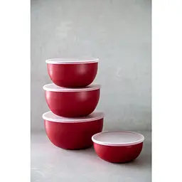 Набір мисок з кришками KitchenAid Universal червоний 4 шт. (KQG176OSERE) - мініатюра 8