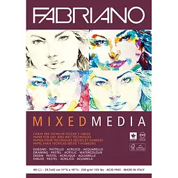 Склейка для змішаних технік Fabriano Mixed Media А3 250 г/м2 40 аркушів