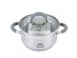 Каструля з ручками силікон 4,3л, d 22см 3179-22 ТМVINCENT