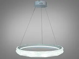 Біла підвісна LED-люстра Diasha 583-600WH, 95 Вт, з пультом, 60 см - мініатюра 3