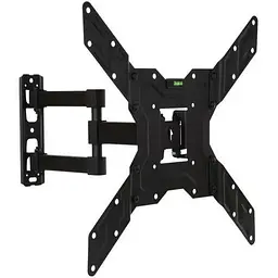 Настінне кріплення LCD/Plasma TV 26-55" Walfix R-393B колір чорний, до 35 кг, VESA:400x400 мм, нахил: -10º ~ +3º, поворот: до 180