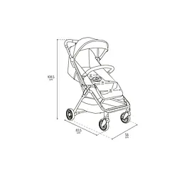 Коляска прогулянкова MoMi Andrea Light Brown (WOSP00067) - мініатюра 12