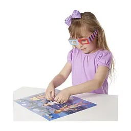 Набір для творчості Melissa & Doug Багаторазові 3D-наліпки з окулярами Мода (MD9374) - мініатюра 4