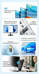 Заглушка-емулятор монітора Vention Dummy Plug штекер HDMI режими 4K 60 Гц / 2K 60 Гц / 1080p 60 Гц не сумісна з відеокартами AMD підключення без драйверів для Windows 7/8/10/11 macOS і Linux сірий корпус (AIXH0) - мініатюра 9