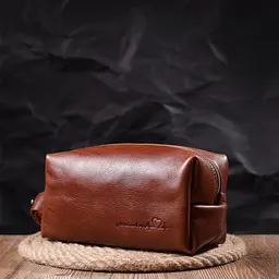 Чоловіча шкіряна косметичка GRANDE PELLE 22.5х12х11 см sum0020995 - мініатюра 6