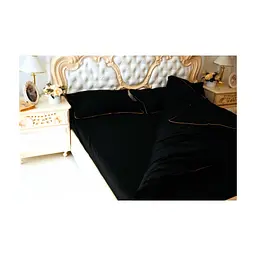 Постільна білизна MirSon Сатин Premium Corner Black Pearl 143x210x2 (2200001484504)