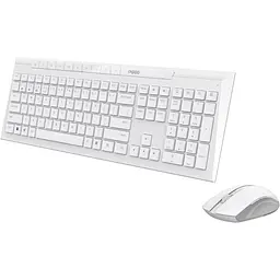 Комплект (Клавіатура та миша) Rapoo 8210M Wireless/Bluetooth White (8210M white) - мініатюра 2