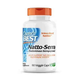 Натуральна добавка Doctor's Best Natto-Serra, 90 капсул