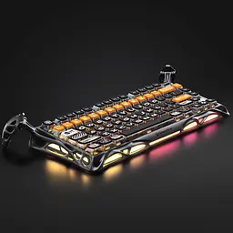 GravaStar Клавіатура механічна Mercury K1 Pro 80keys, GravaStar x Kailh Speedy Mint, BT/WL/USB, RGB, CyberFlare - мініатюра 10