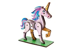 Конструктор 3D Puz-00970, дерев'яний "Turbo Unicorn" PuzzleOk - мініатюра 4