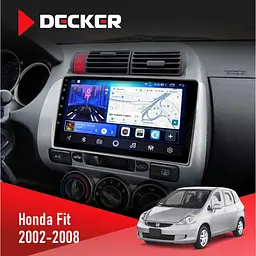 Штатна магнітола Honda Fit 2002-2008 Decker D9-006 4x64, 4G Decker (НФ-00008748)