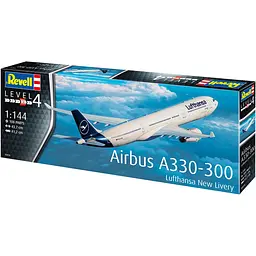 Збірна модель Revell Літак Airbus A330-300 Lufthansa масштаб 1:144, 108 деталей (RVL-03816)