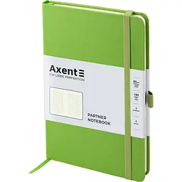 Книга записна Axent Partner клітинка 125x195 мм 96 аркушів салатова (8201-04-A) - мініатюра 2