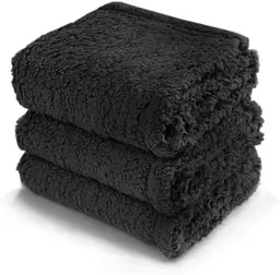 Ковдра для тварин Derby Calming Blankets Fluffy Premium Fleece Чорний 105х165 см - мініатюра 2