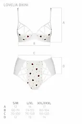 Комплект белья Passion Lovelia Bikini, XXL/XXXL (белый) - миниатюра 8