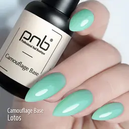 База камуфлююча каучукова PNB UV/LED Camouflage Base Lotus mint 8 мл - мініатюра 4