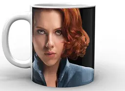 Кружка GeekLand Чорна вдова Black Widow Чорна Вдова на чорному тлі BW.02.004 - мініатюра 3