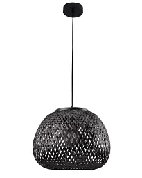 Люстра в стилі бохо, підвісний світильник Goldlux 329219 Zanzibar E27 1x20W IP20 Чорний