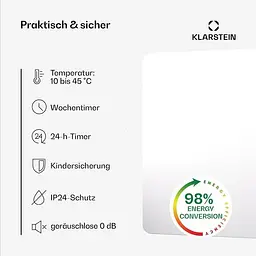 Інфрачервоний обігрівач Klarstein Wonderbeam 650 (10045438) - мініатюра 4