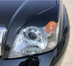 Вії фар для Toyota Land Cruiser Prado 120 2002-2009 Voron Glass - мініатюра 4