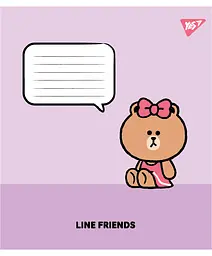 Набір зошитів шкільних YES А5/12 коса лінія Line Friends Stylish 25 шт (767647) - мініатюра 5