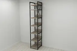 Шафа Гардероб Уні секція 4 серії Конект Ferrum-decor 220x40x50см Чорний метал ДСП Дуб Сонома Трюфель 32 мм (FRD-104550) - мініатюра 7