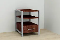 Тумба універсальна Ferrum-decor Вів'єн 1/1 50x41x40 сірий ДСП Венге 16мм (FRD-106184) - мініатюра 5