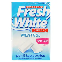 Жувальна гумка Fresh White Свіжа біла м'ята без цукру 28 г