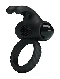 Насадка з вібрацією Pretty Love Eudora Penis Ring Black Baile BI-026219 87679 - мініатюра 1