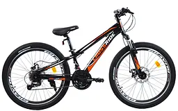 Велосипед CROSSRIDE 24 MTB ST "SKYLINE" Чорний - мініатюра 3