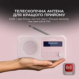 Радіоприймач Sharp DR-P420 Pink - мініатюра 3