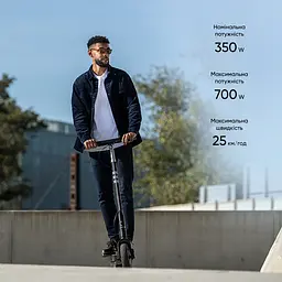 Електросамокат OKAI ES30-NEON PRO Black 10", 350(700)W, 14.7Ah, 80km, 25km\h, 25%, NFC, App, 21kg (ES30-B) - мініатюра 8