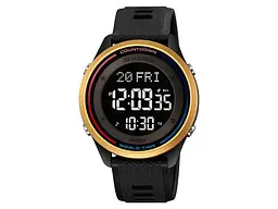 Чоловічий наручний годинник 2348BKGD Black-Gold Skmei acs0029989 - мініатюра 2