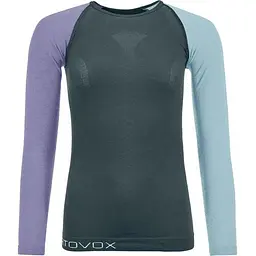 Термокофта Ortovox 120 Comp Light Long Sleeve W XS Сірий/Синій (1054-025.001.1233)