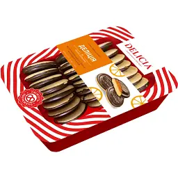 Печиво здобне збивне Delicia зі смаком апельсина 500 г - мініатюра 2