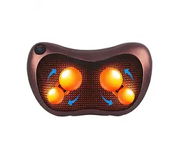 Масажер подушка з вібрацією для дому та машини Massage Pillow UKC QY-8028 з підігрівом для спини