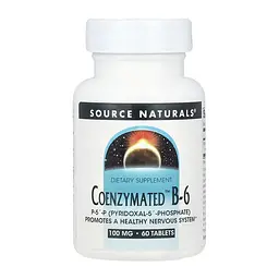 Вітамін B6 100 мг Source Naturals (Coenzymated Vitamin B-6) - 60 таблеток