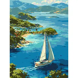 Картина за номерами "Нескінченна лагуна" KHO6465, 30х40 см