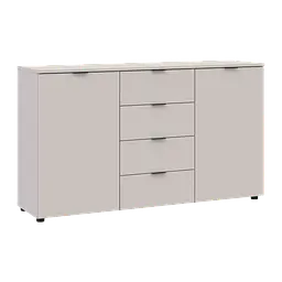Комод Doros Рон 5 2 фасади 4 шухляди Кашемір 140х38х81 (41516047)