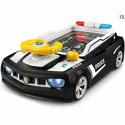 Дитячий гоночний симулятор водіння Поліція Adventure Racing Car, автотренажер, підсвічування, звук, присоски, 2 способи живлення - мініатюра 10