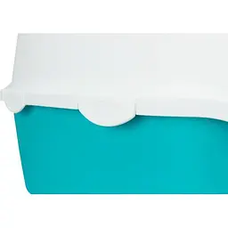 Туалет Trixie Vico для котів з ковпаком-кришкою дверцятами та ручкою бірюзовий 40х40х56 см - мініатюра 5