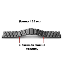 Ремінець BeWatch сталевий для Samsung Gear S3 Срібло (1020405) - мініатюра 4