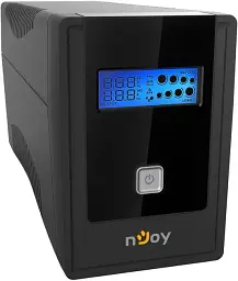 ДБЖ з дисплеєм NJOY Cadu 650 (UPCMTLS665TCAAZ01B) Lin-int AVR 2 розетки Schuko + USB - мініатюра 2